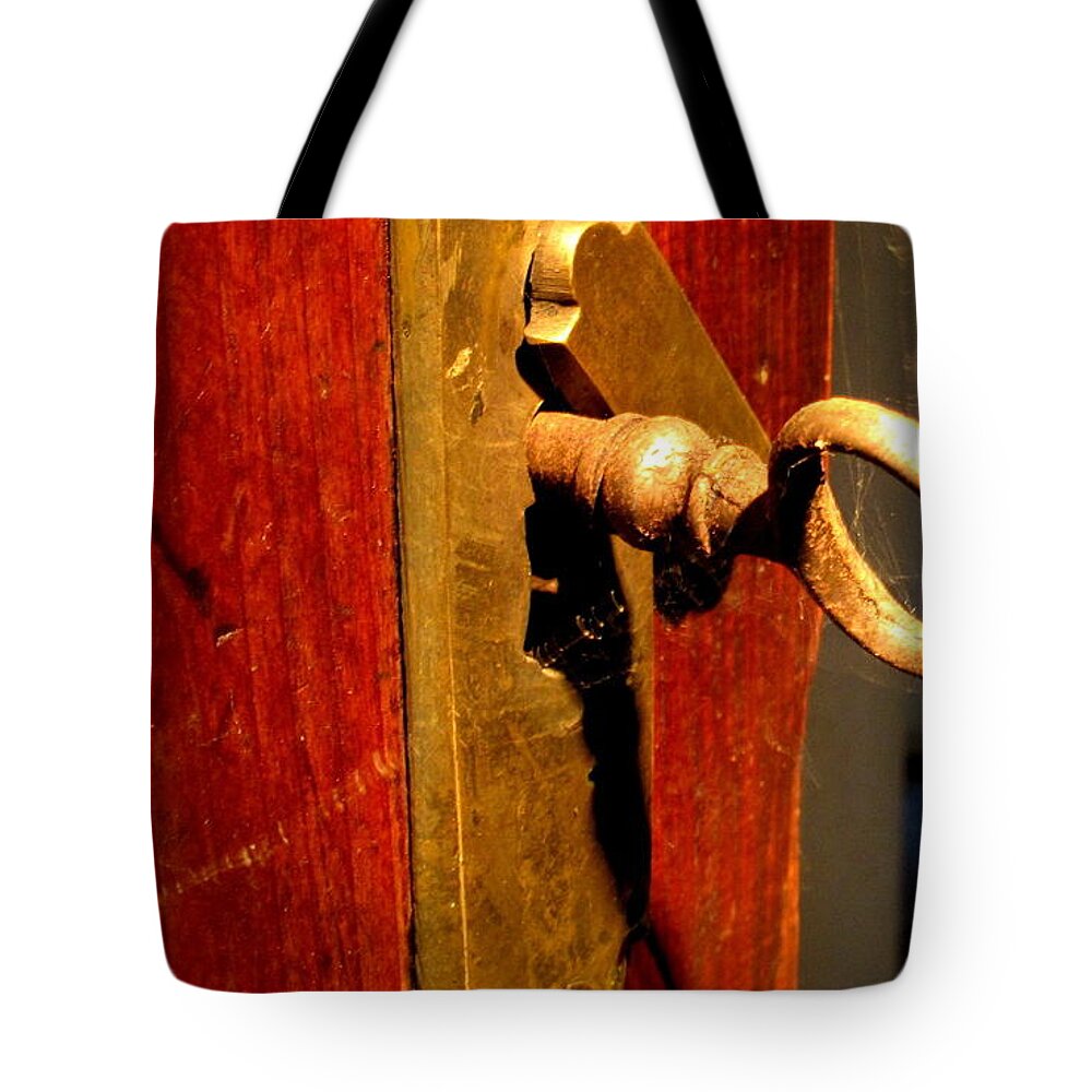 Key Tote Bag featuring the digital art Key by Maye Loeser