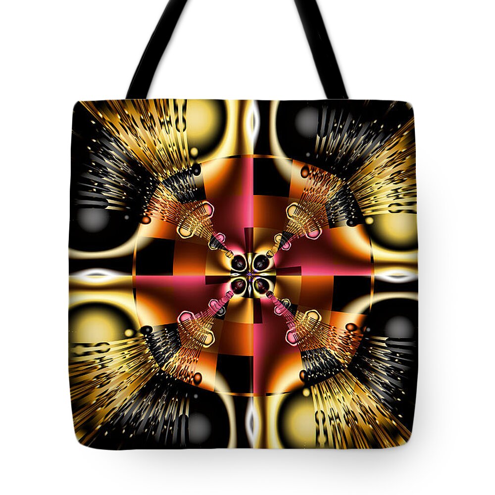 Abstract Tote Bag featuring the digital art Kidney Stones by Jim Pavelle