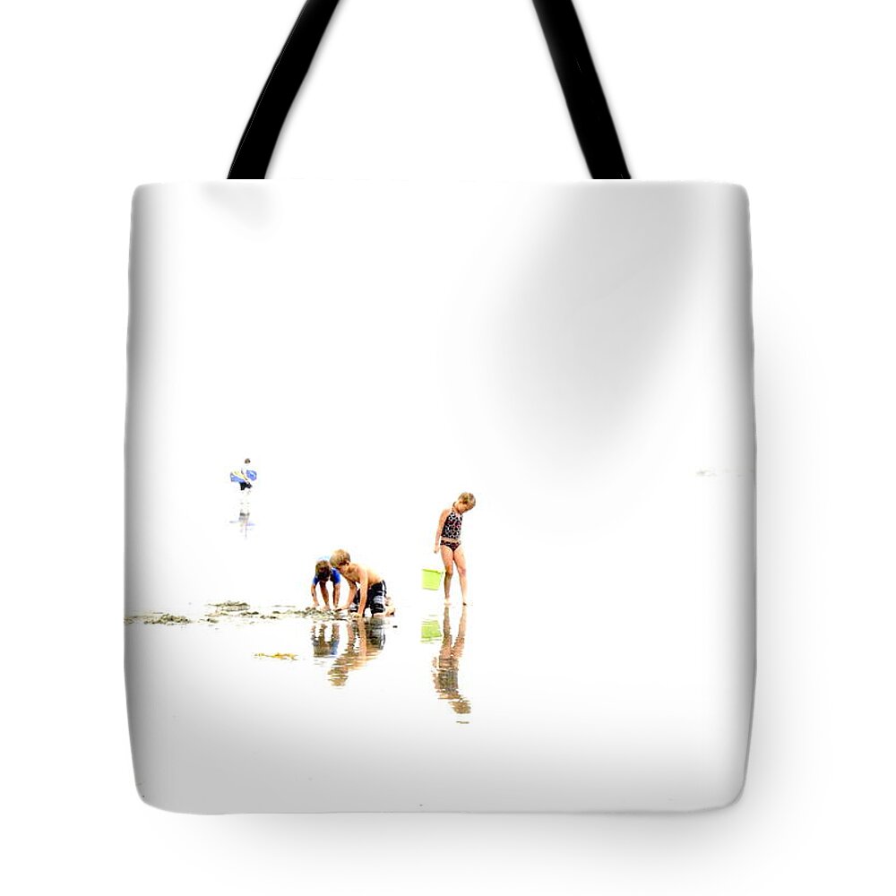Kids Playing Tote Bag featuring the photograph Kids At Play by Richard Omura