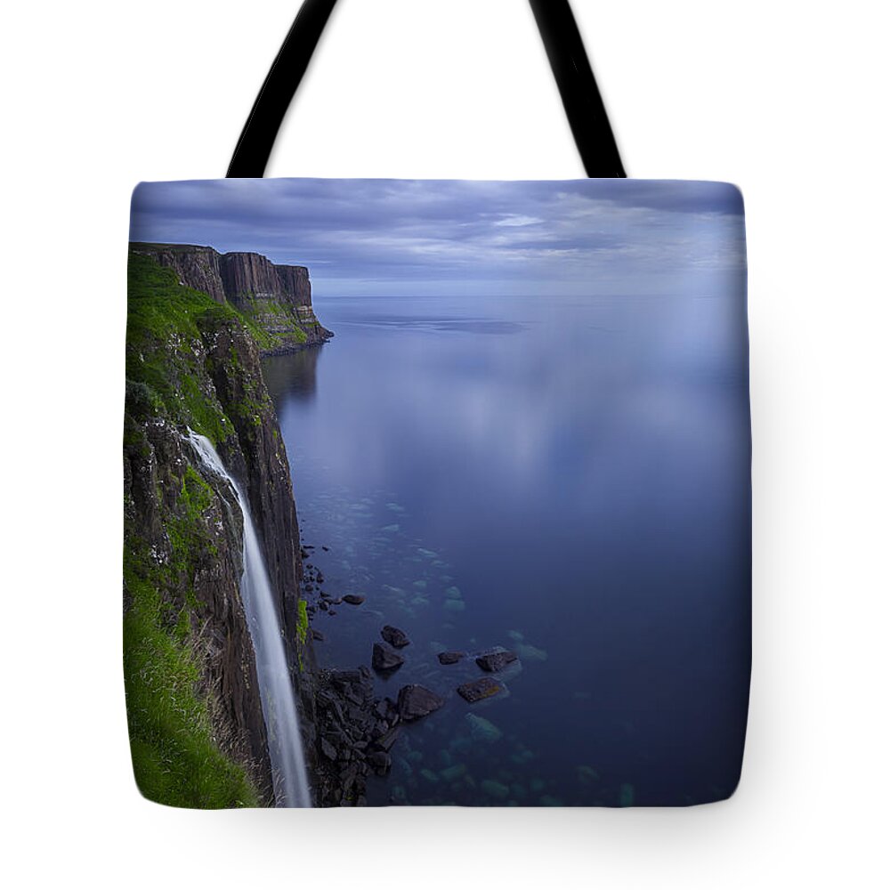 Scotland Tote Bag featuring the photograph Kilt Rock by Dominique Dubied