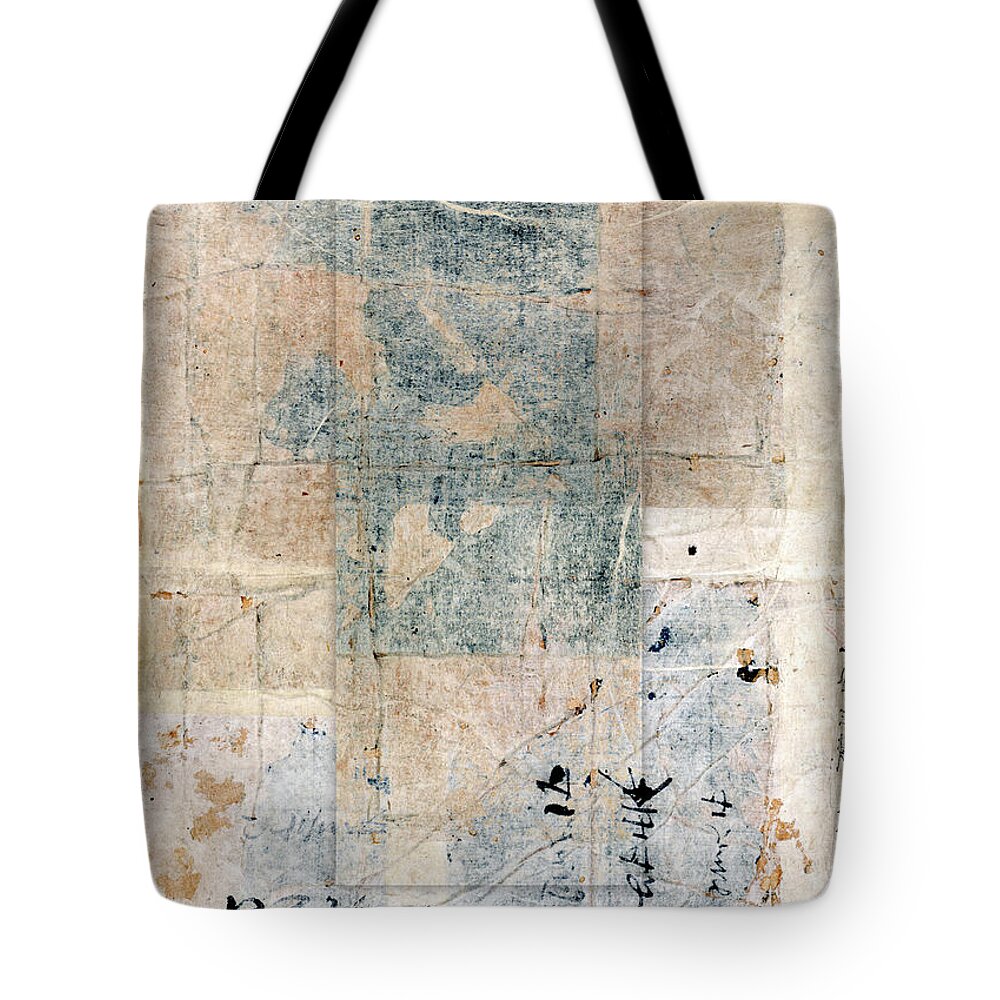 Japan Tote Bag featuring the mixed media Kimono Package Montage 1 by Carol Leigh