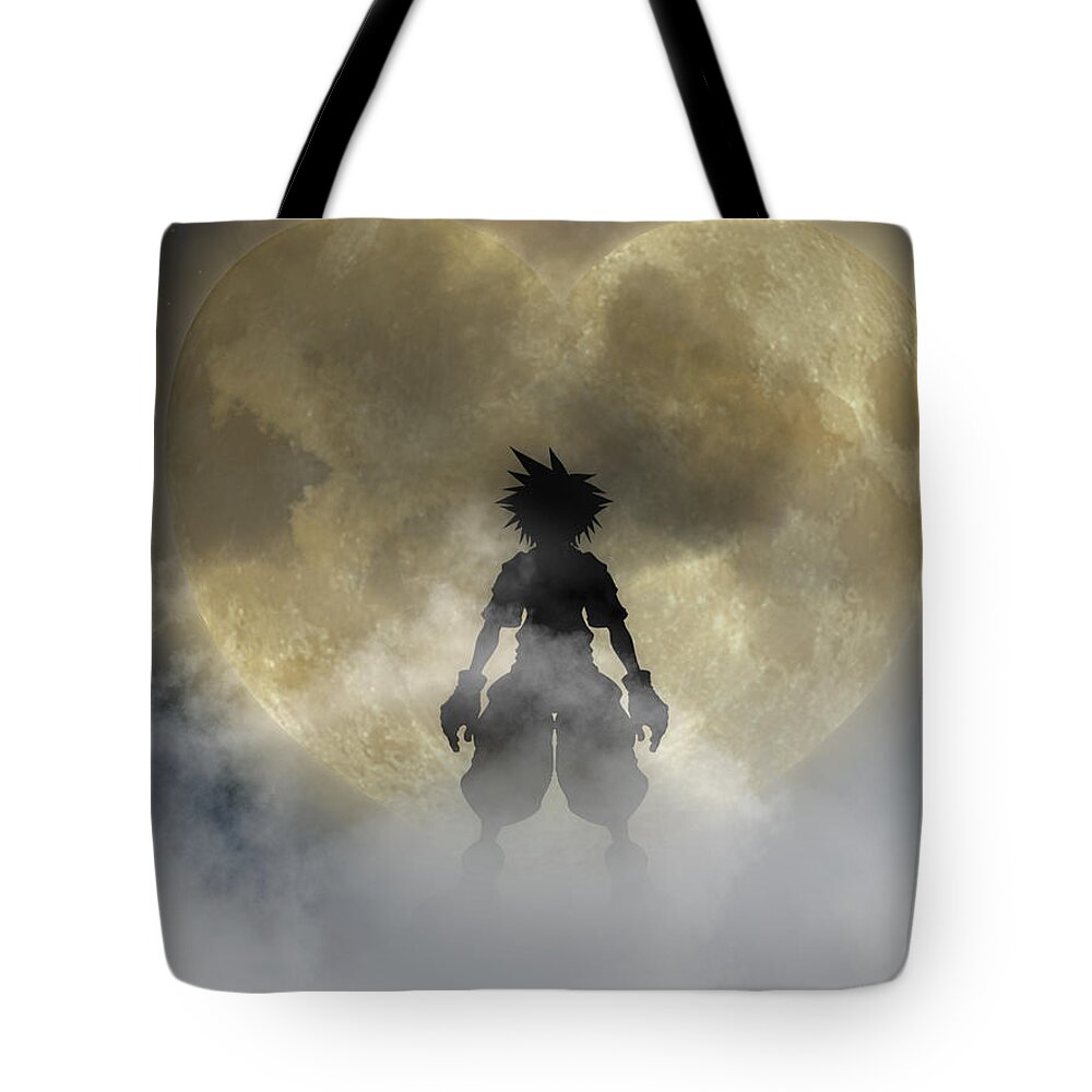 Kingdom Hearts Tote Bag featuring the digital art Kingdom Hearts by Maye Loeser