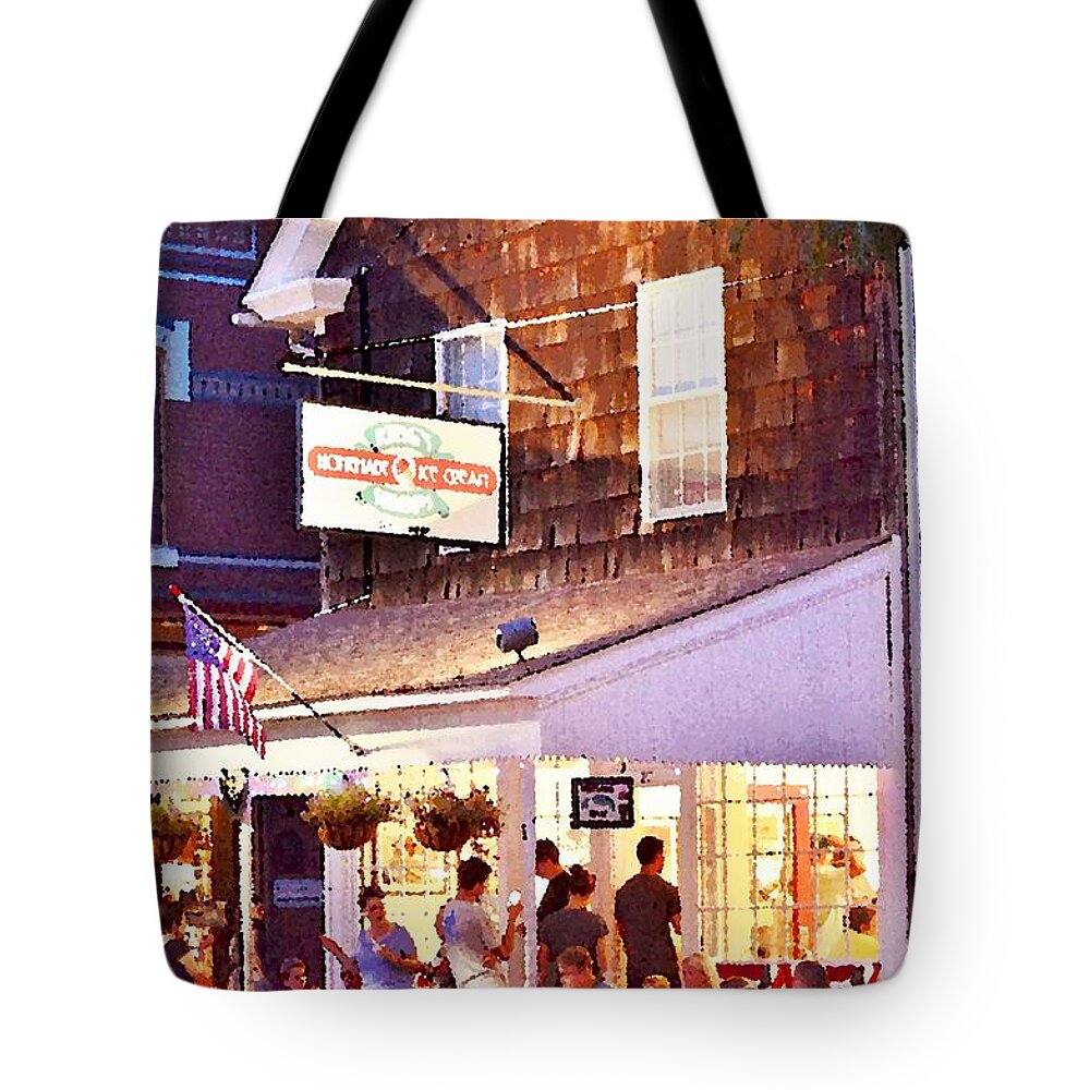 Ice Cream Tote Bag featuring the photograph King's Ice Cream Lewes Delaware by Kim Bemis