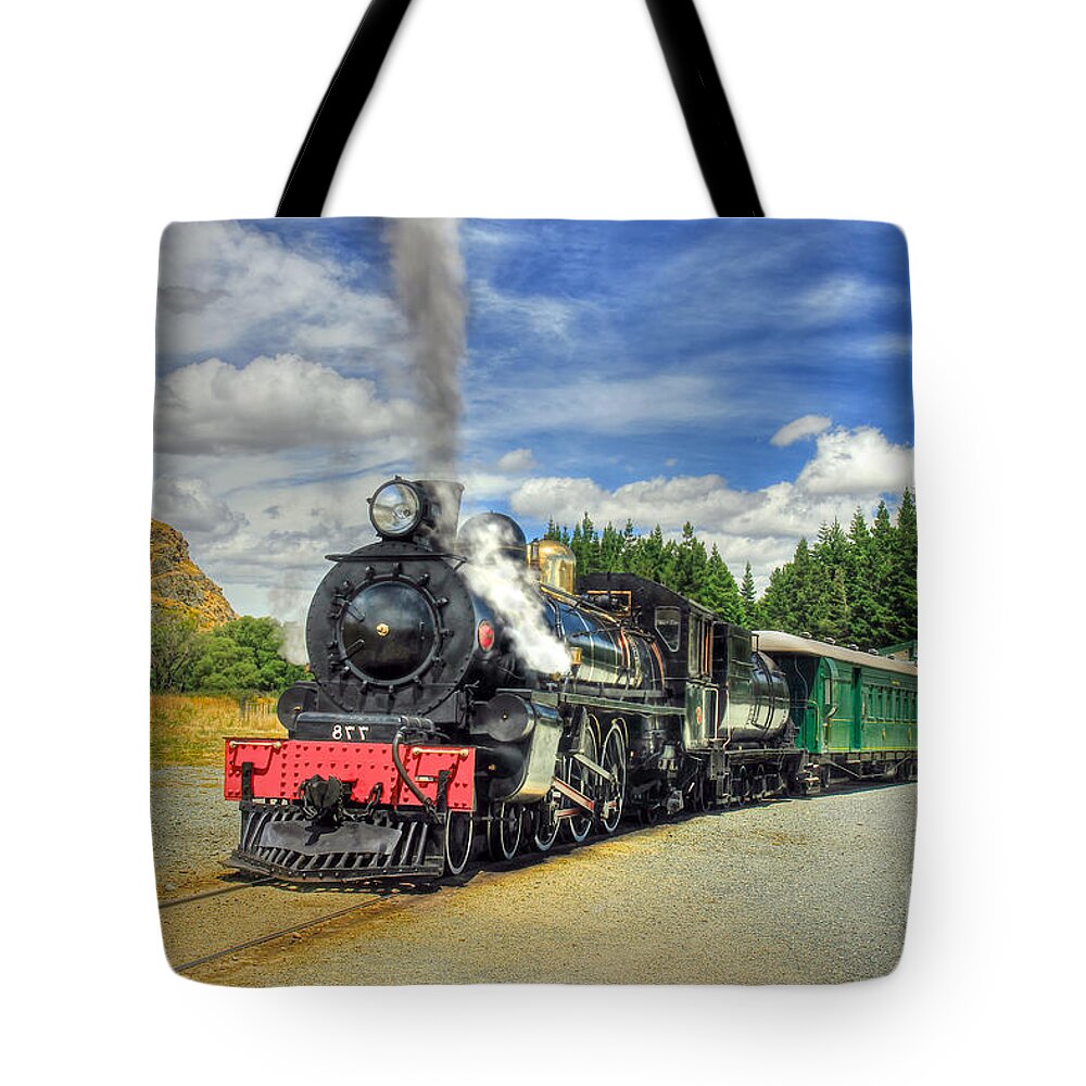 Train Tote Bag featuring the photograph Kingston Flyer by Peter Kennett
