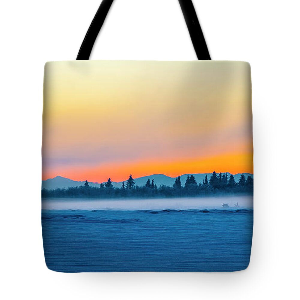 Landscape Tote Bag featuring the photograph Kink Sunset by Kyle Lavey