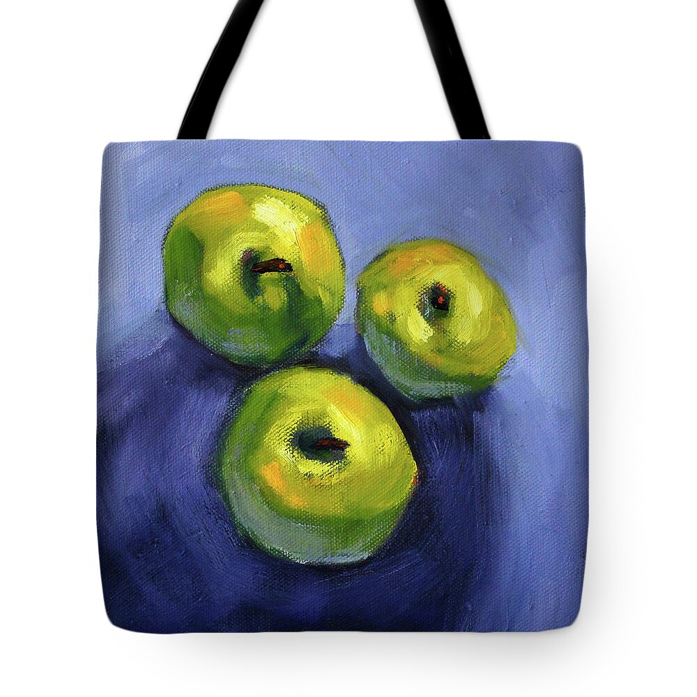 Kitchen Still Life Tote Bag featuring the painting Kitchen Pears Still Life by Nancy Merkle