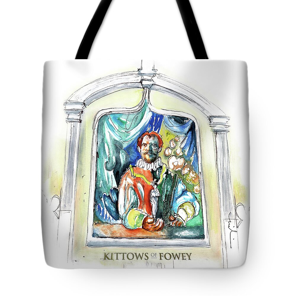 Travel Tote Bag featuring the painting Kittows Of Fowey by Miki De Goodaboom