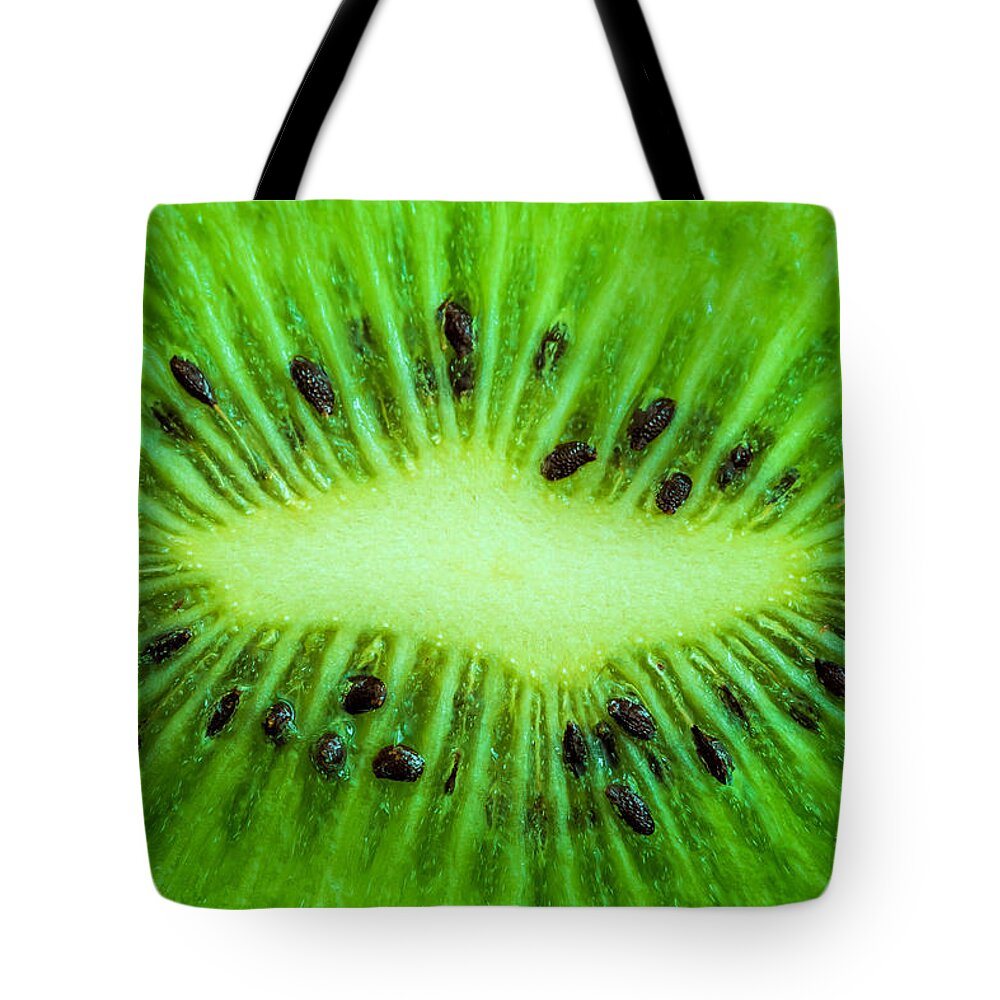 Abstract Tote Bag featuring the photograph Kiwi by Jonathan Nguyen