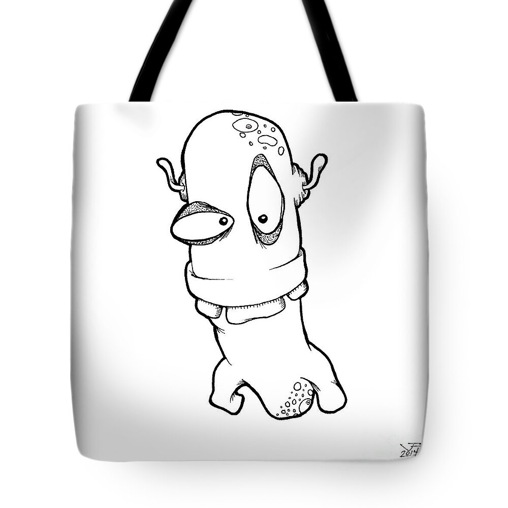 Art Tote Bag featuring the digital art Klovis by Uncle J's Monsters