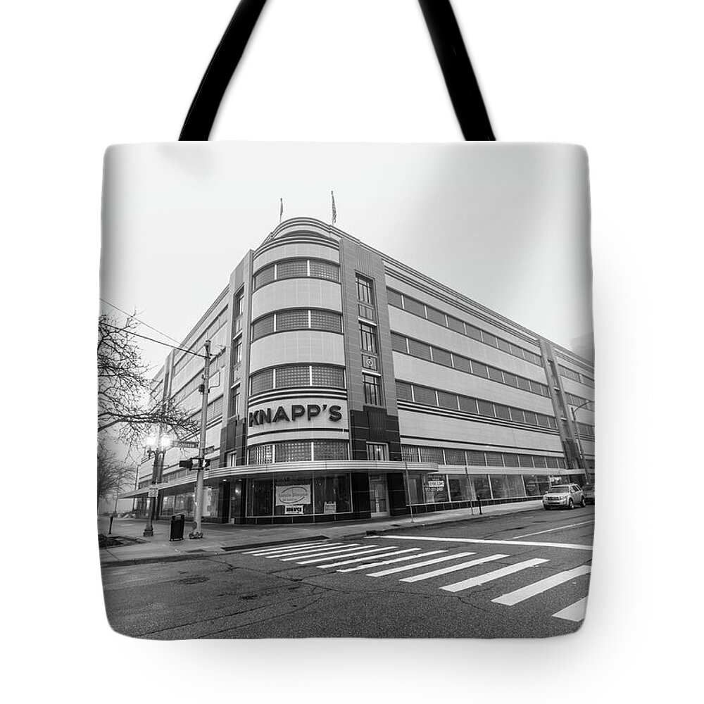 John Mcgraw Photography Tote Bag featuring the photograph Knapp's Building Lansing Michigan by John McGraw