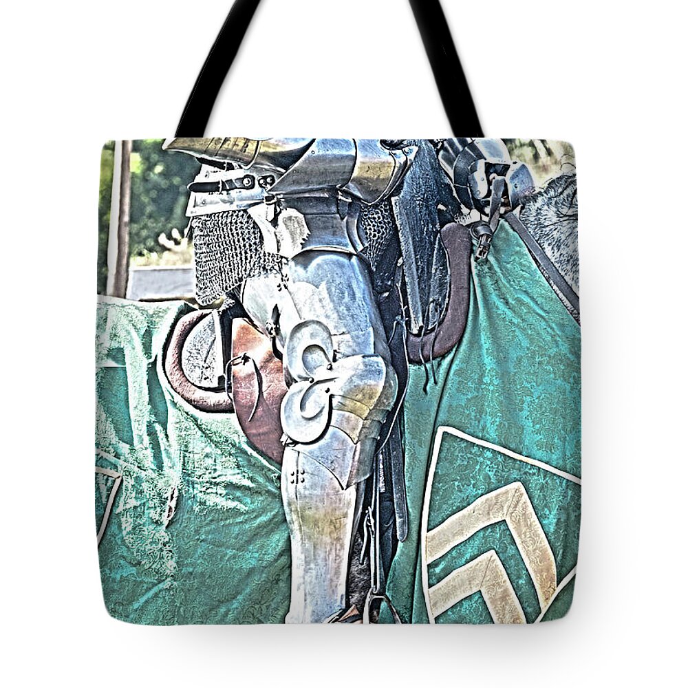 Medieval Tote Bag featuring the photograph Knight in Shining Armour by Terri Waters