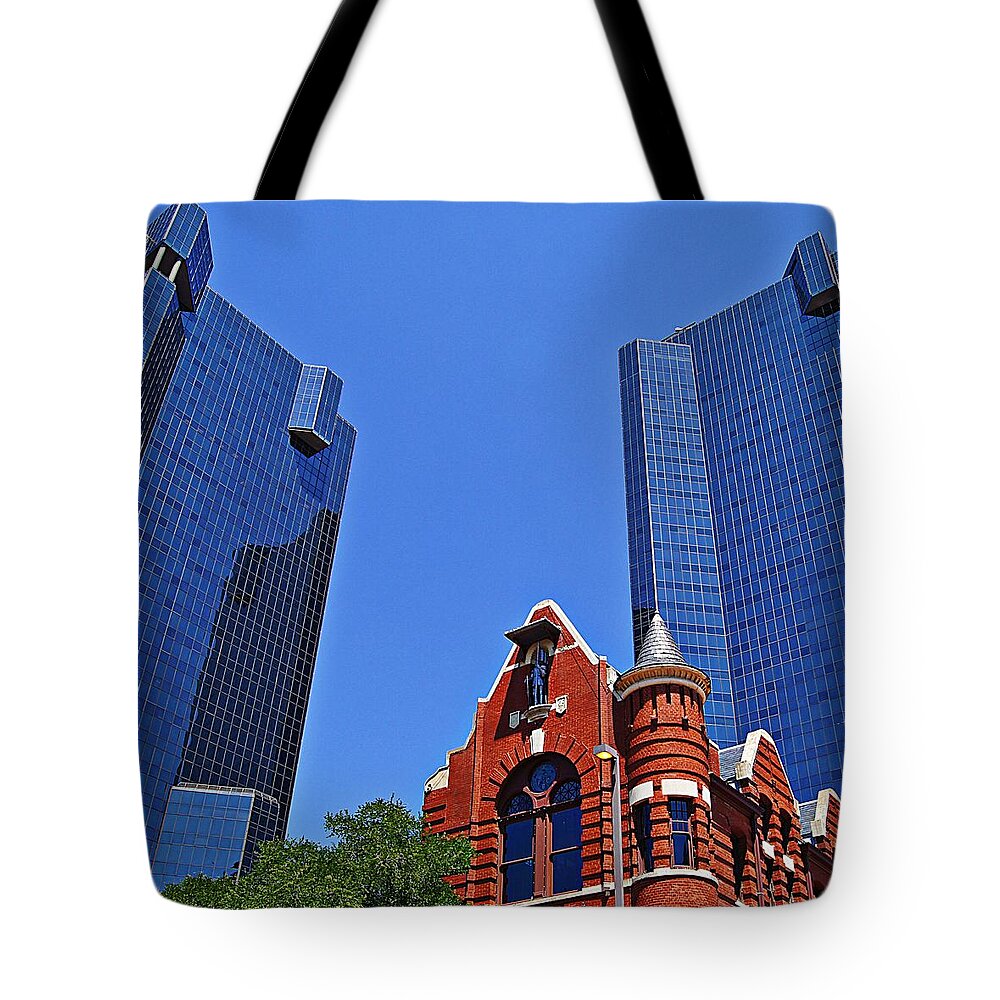 Pythias Castle Hall Tote Bag featuring the photograph Knights of Pythias Castle Hall by Kathy Churchman