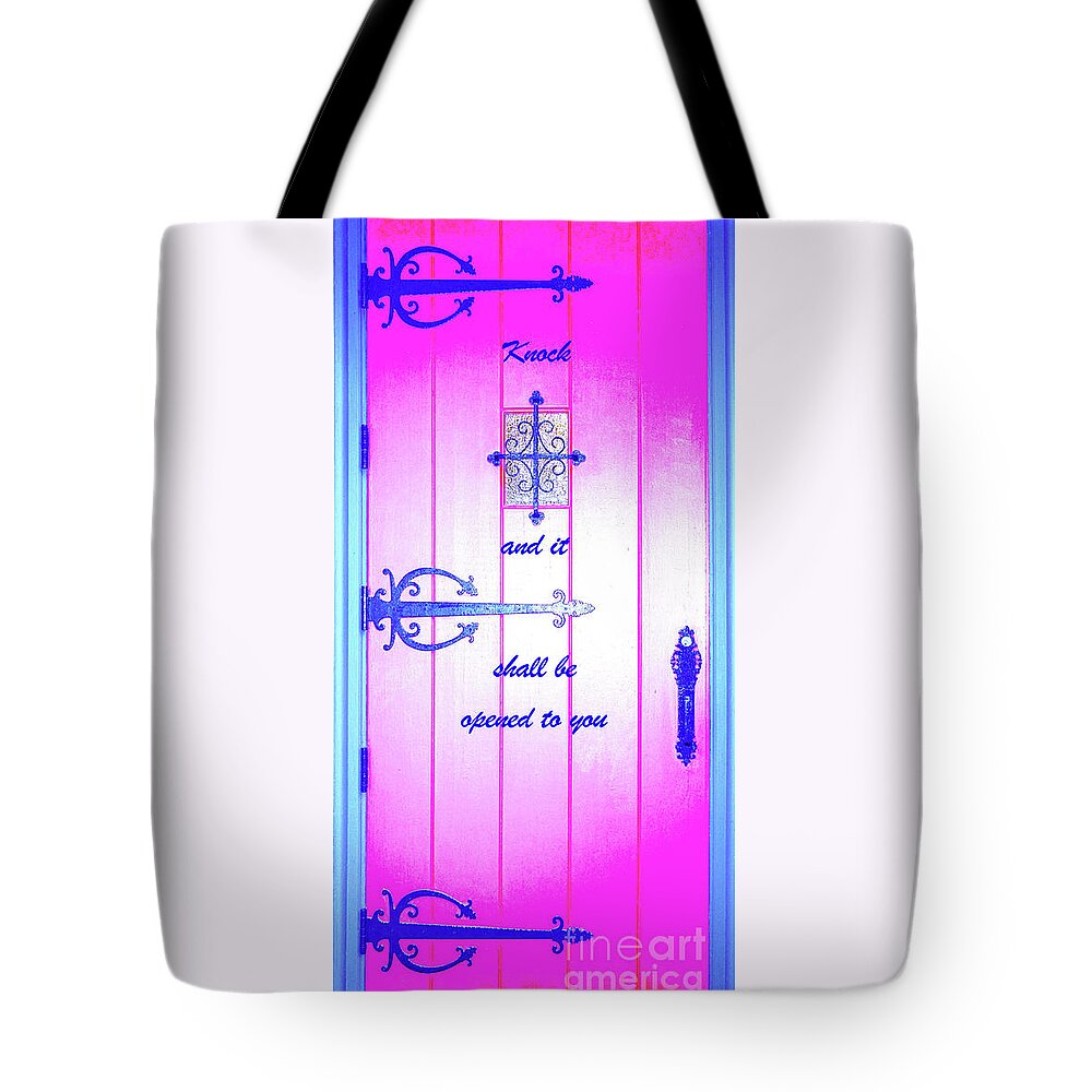 Christian Tote Bag featuring the photograph Knock by Merle Grenz