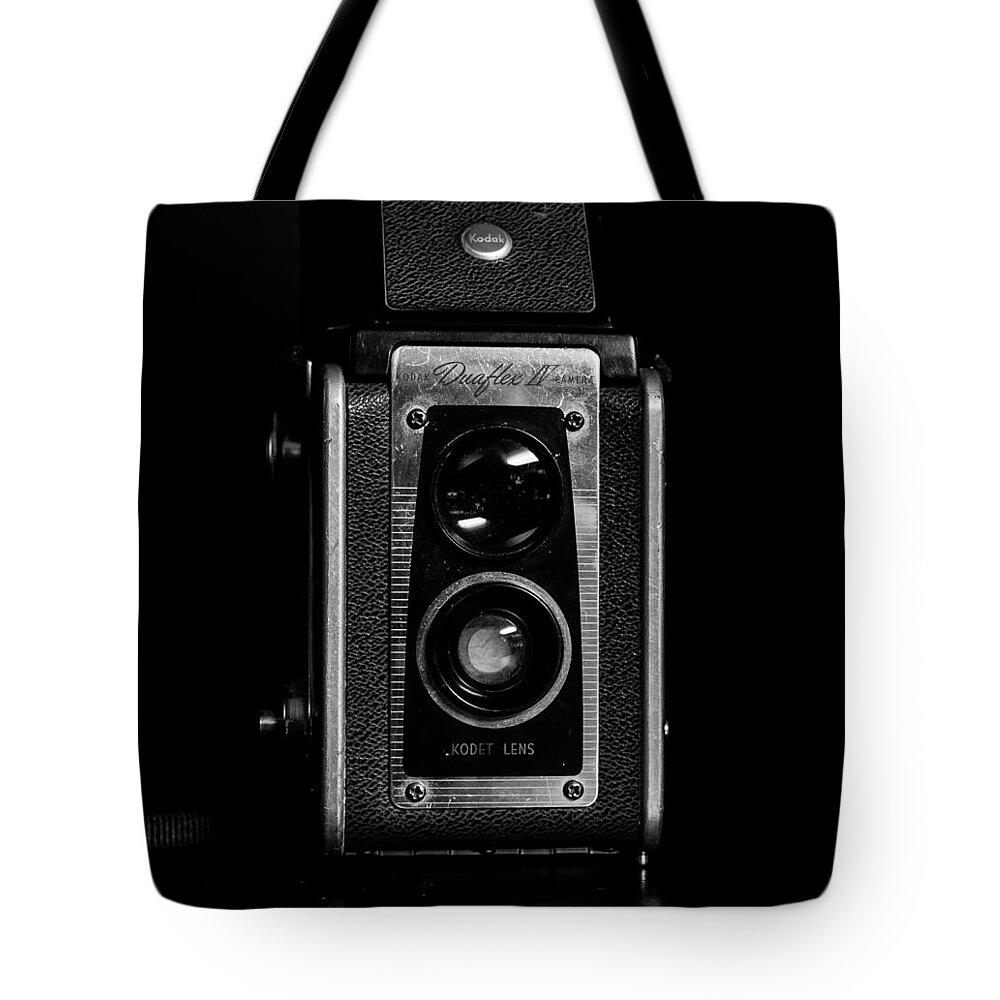 Kodak Tote Bag featuring the photograph Kodak Duraflex IV Camera by Mike Ronnebeck