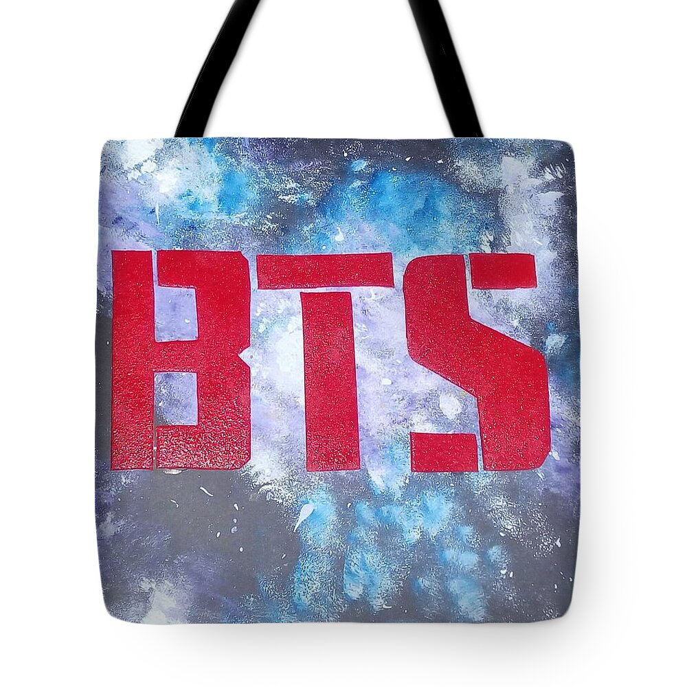 Kpop bts galaxy Tote Bag by Anna-Kay Campbell - Fine Art America