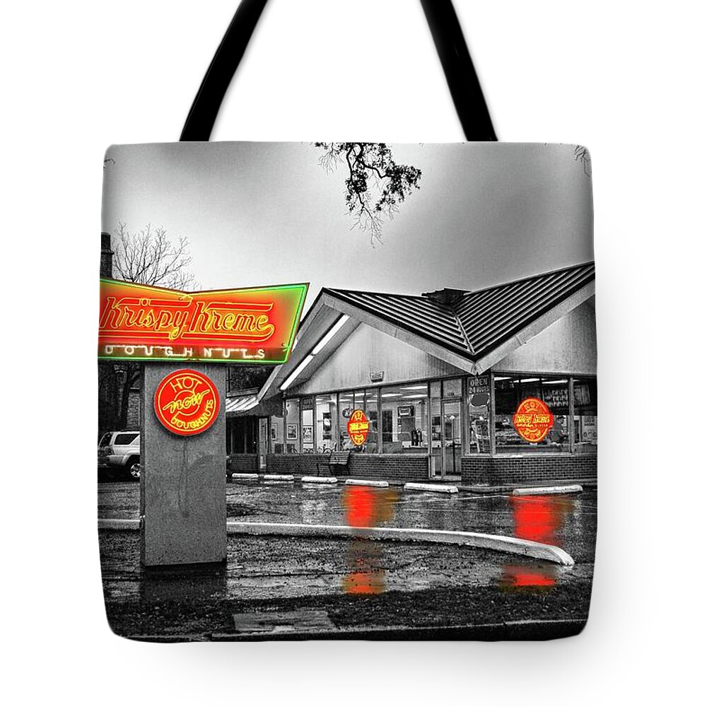 Mobile Tote Bag featuring the photograph Krispy Kreme by Michael Thomas