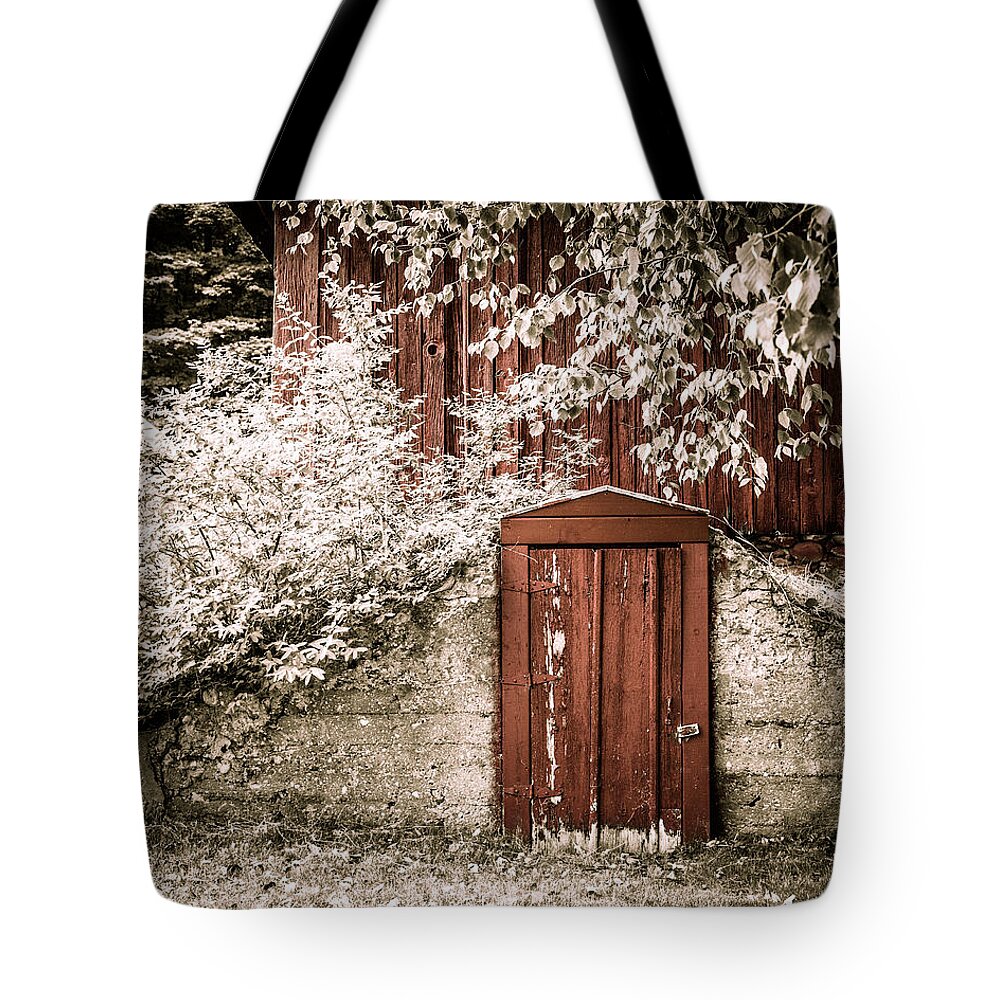 Barn Tote Bag featuring the photograph Kroupa Farm by Mary Underwood