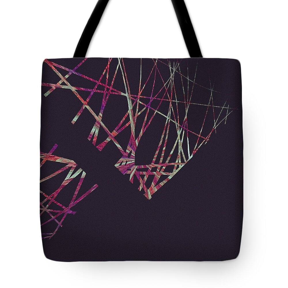 Kyoto Autumn Wind Tote Bag featuring the digital art Kyoto Autumn Wind by Susan Maxwell Schmidt