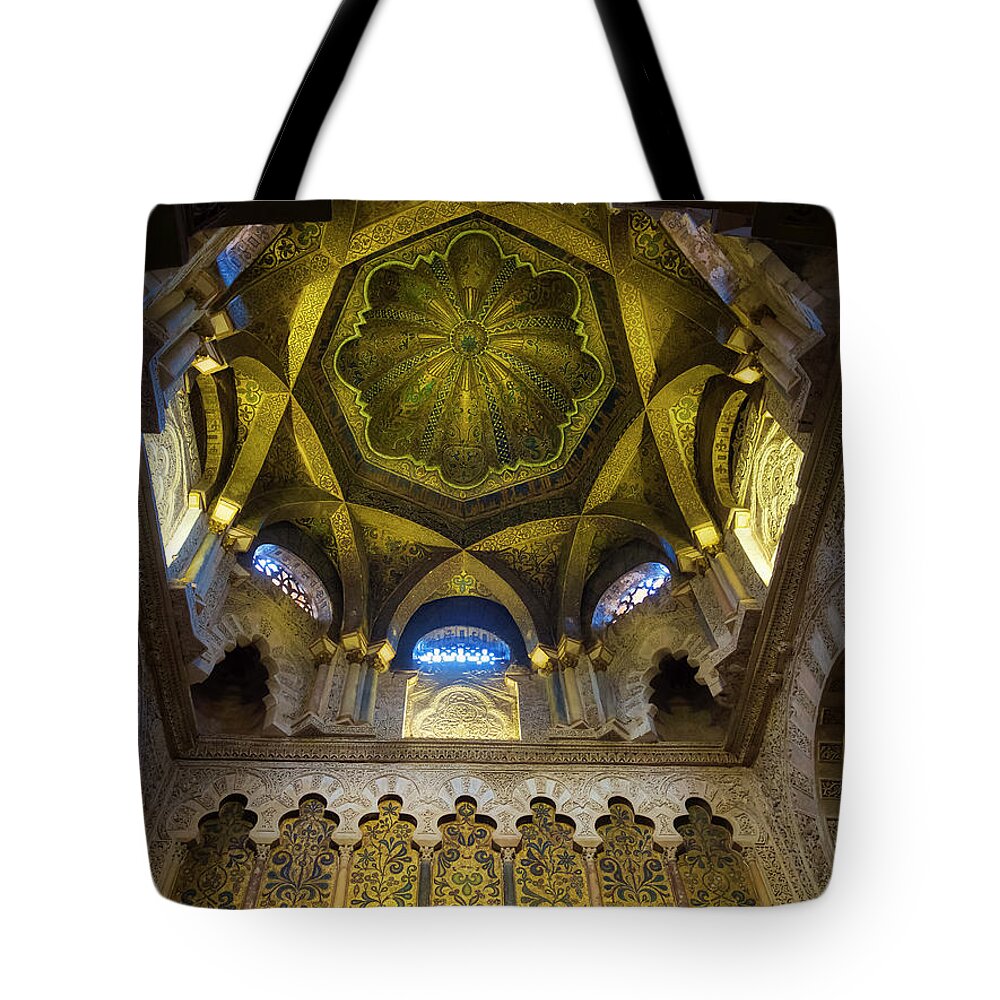 Andalusia Tote Bag featuring the photograph La Mezquita by Usha Peddamatham
