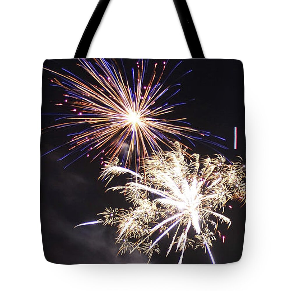 Fireworks Tote Bag featuring the photograph Lacy Ambiance - 160923psg0583160704r by Paul Eckel