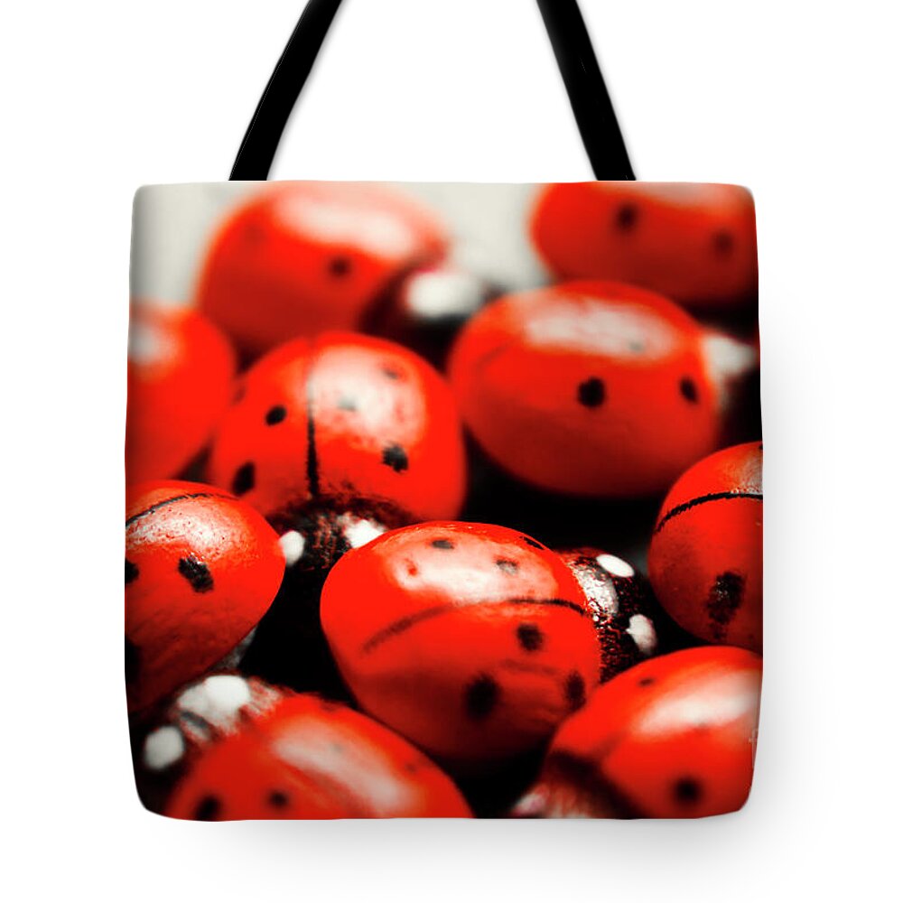 Ladybugs Tote Bag featuring the photograph Ladybug luck by Jorgo Photography