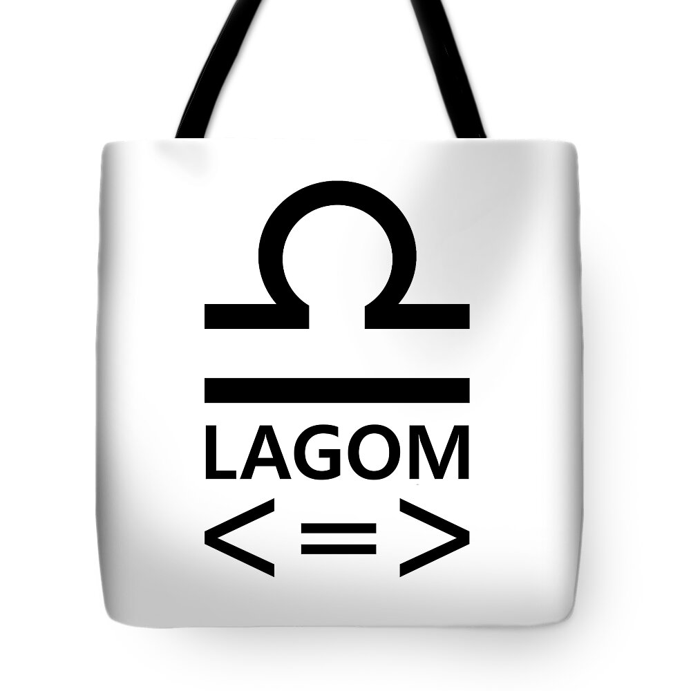 Richard Reeve Tote Bag featuring the digital art Lagom - Less is More II by Richard Reeve