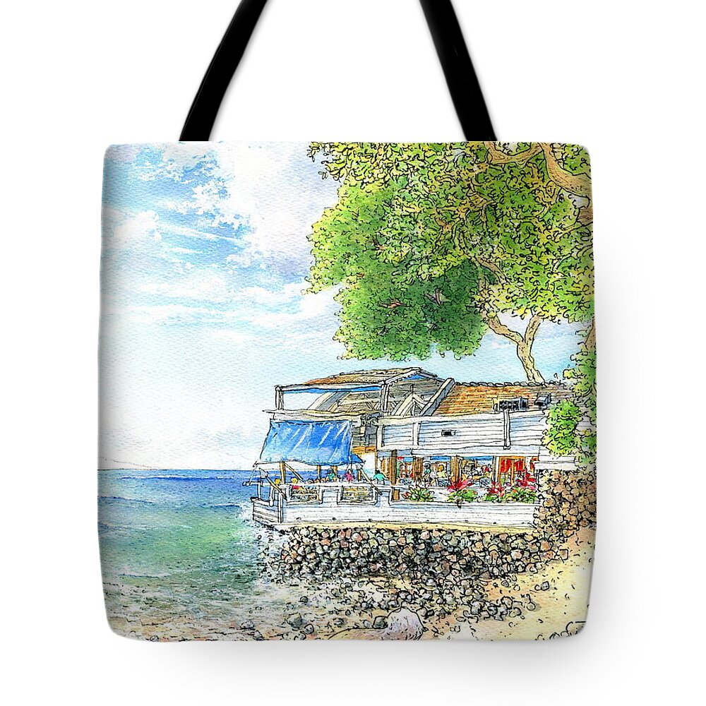  Tote Bag featuring the photograph Lahaina Maui island,Hawaii. by Junko Nishimura