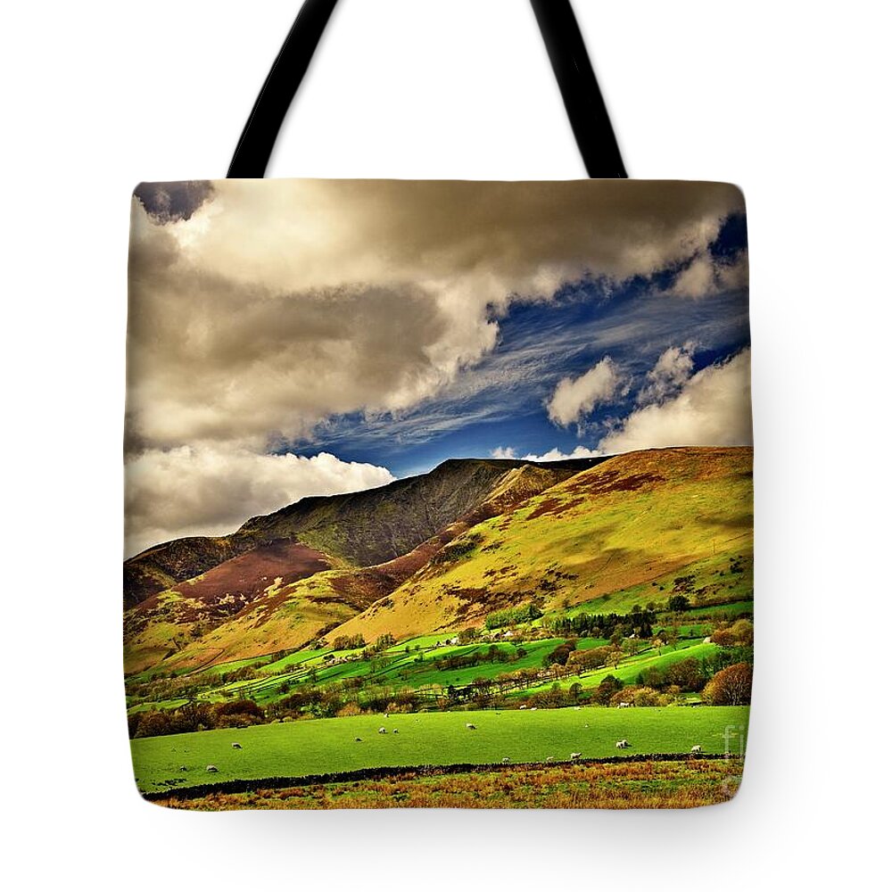 Lake District Tote Bag featuring the photograph Lake District Fells and Blencathra by Martyn Arnold