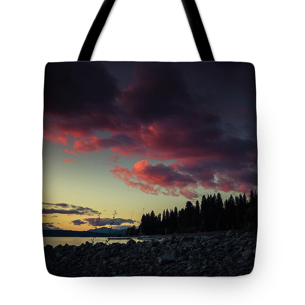 Moody Tote Bag featuring the photograph Lake Dreams by Jan Davies