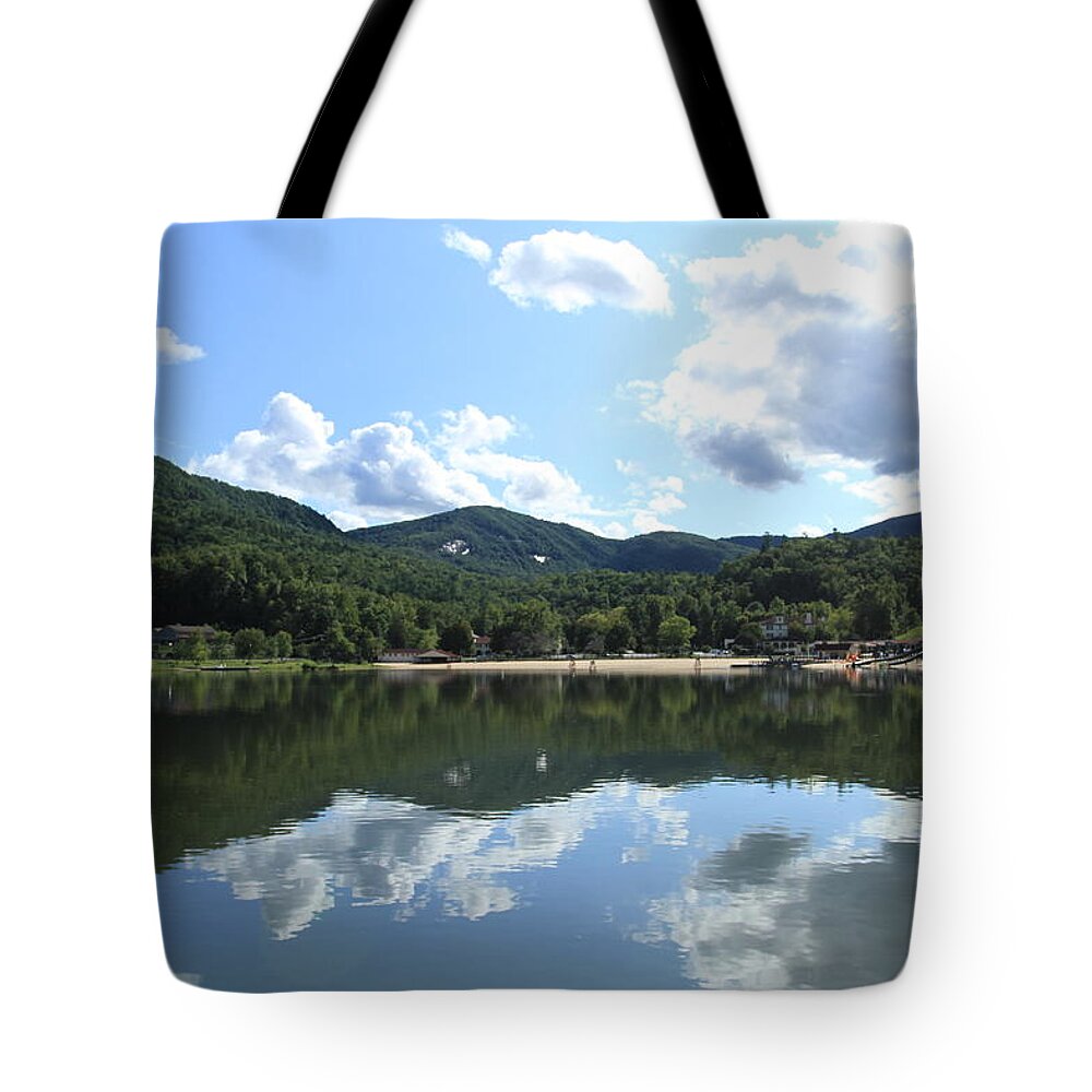 Lake Tote Bag featuring the photograph Lake Lure is Alluring by Karen Ruhl