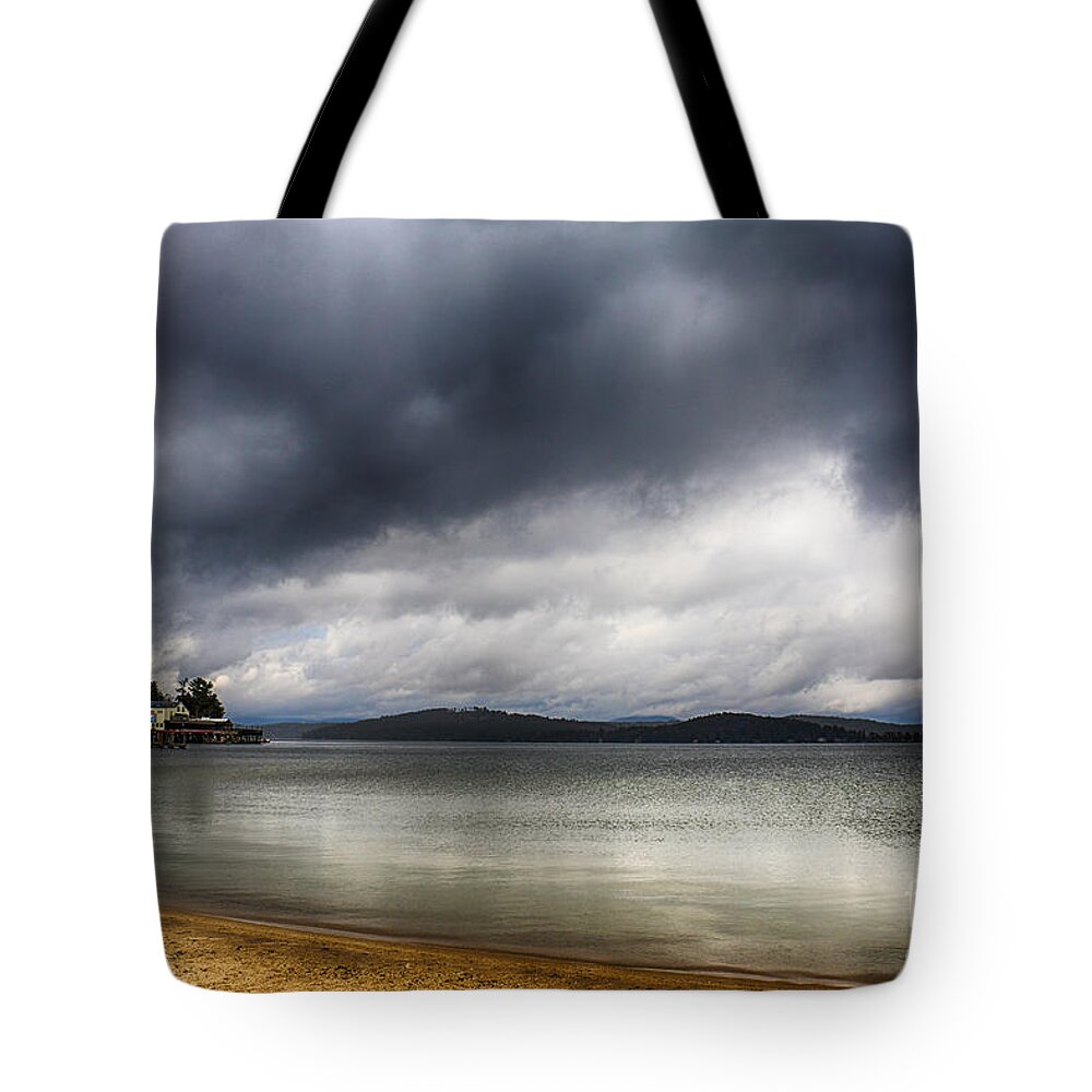 Winni Tote Bag featuring the photograph Lake Winnipesaukee from the Weirs by Mim White