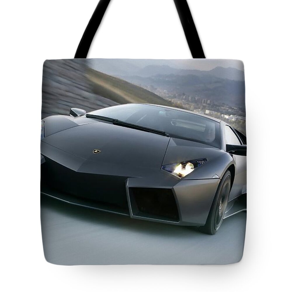 Lamp Tote Bag featuring the photograph Lamp by Archangelus Gallery