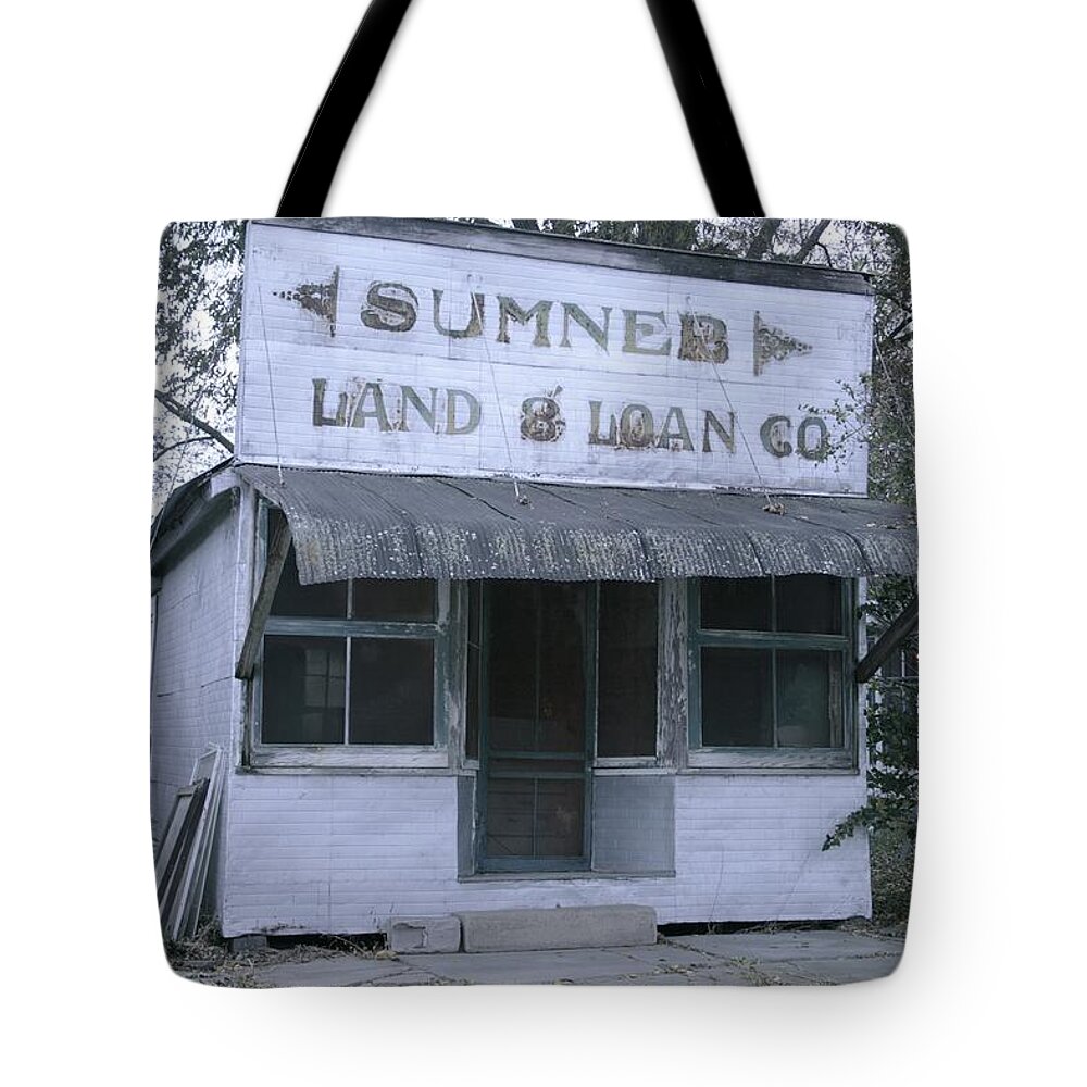 Goose Festival Tote Bag featuring the photograph Land and Loan Co by Kathryn Cornett