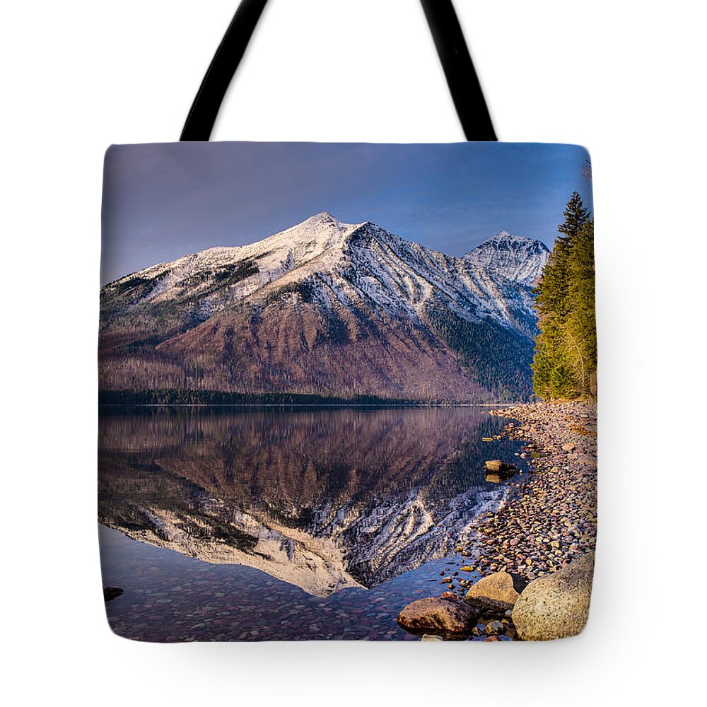 Glacier National Park Tote Bag featuring the photograph Land of Shining Mountains by Adam Mateo Fierro