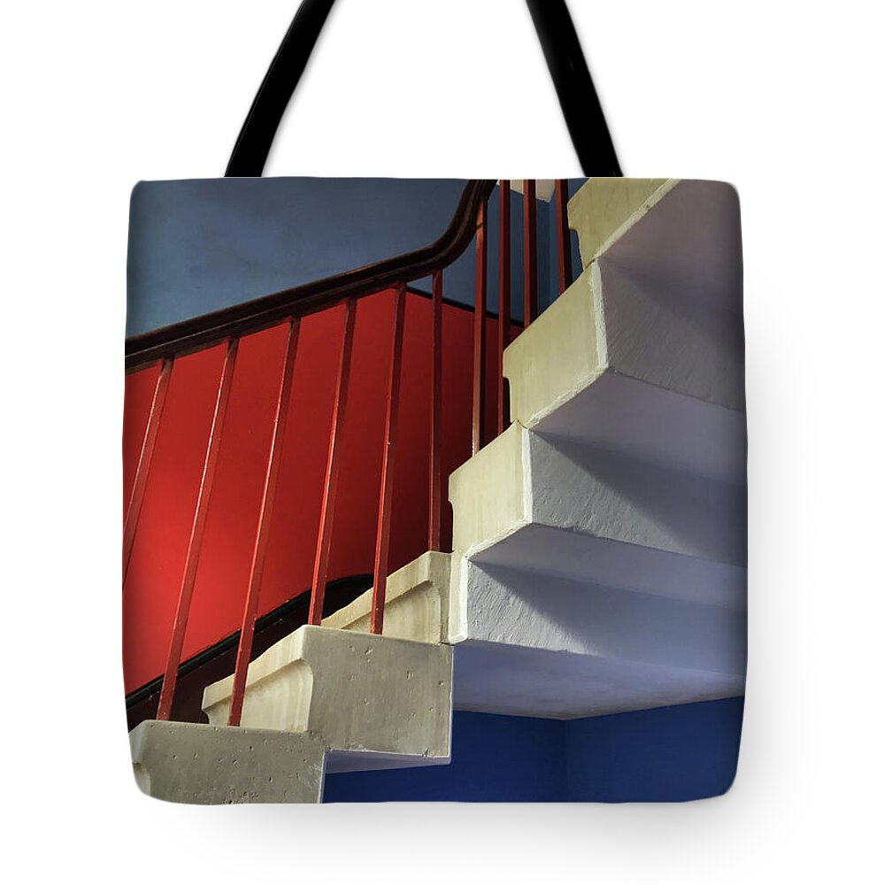 Stairs Tote Bag featuring the photograph Lanhydrock Stairs by Pat Moore