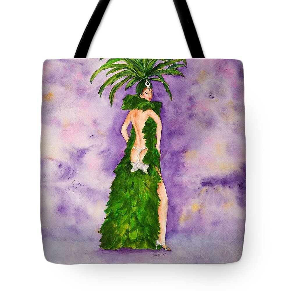 Home Tote Bag featuring the painting Las Vegas Show Girl by Vicki Housel
