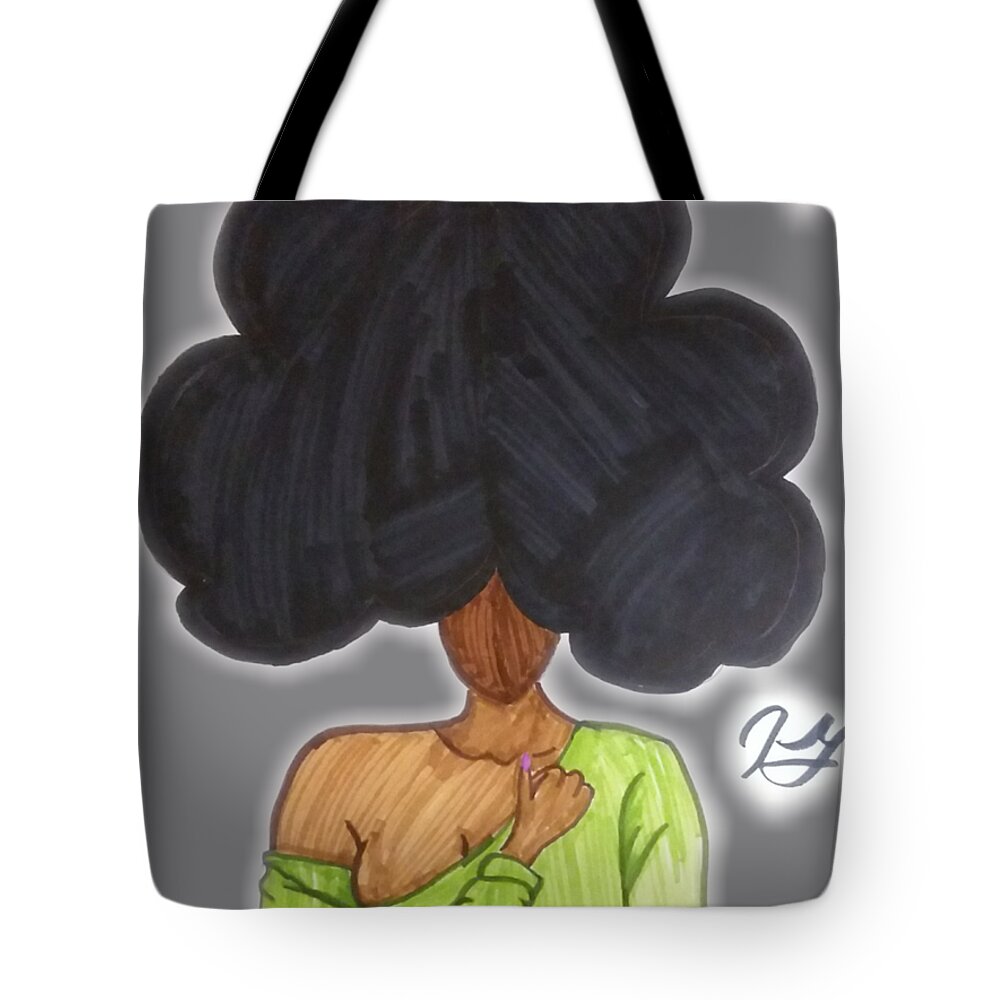 Black Girl Tote Bag featuring the photograph Lashon by Artist Sha