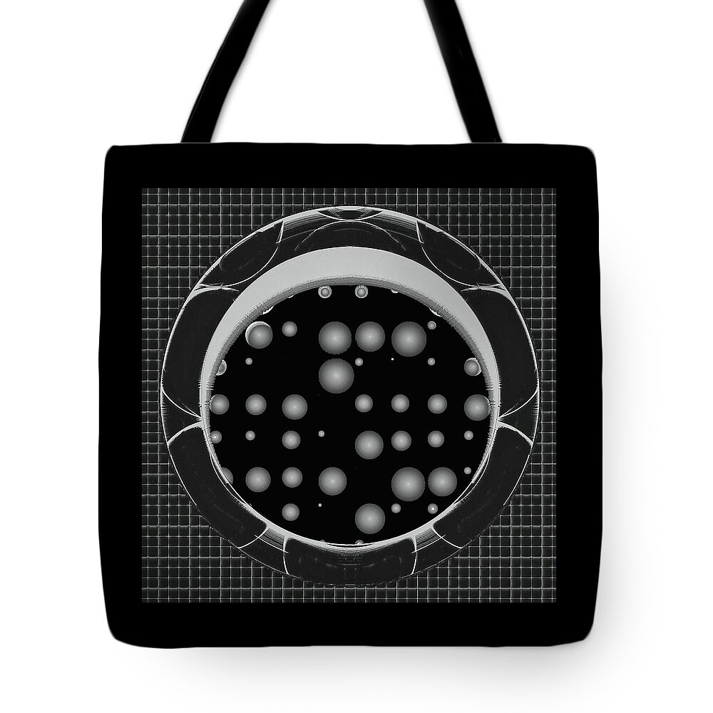 Abstract Tote Bag featuring the digital art Last Dream on the Left by Wendy J St Christopher