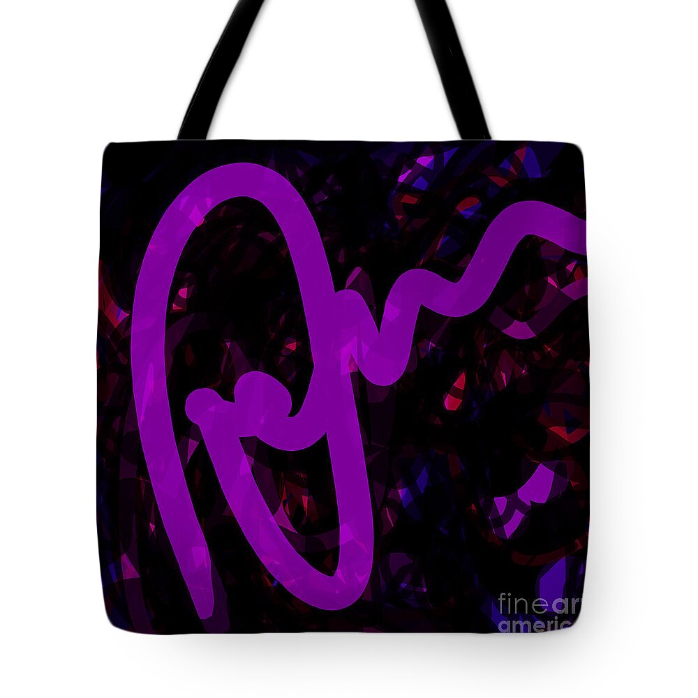 Layers Tote Bag featuring the digital art Last Line by Carol Jacobs