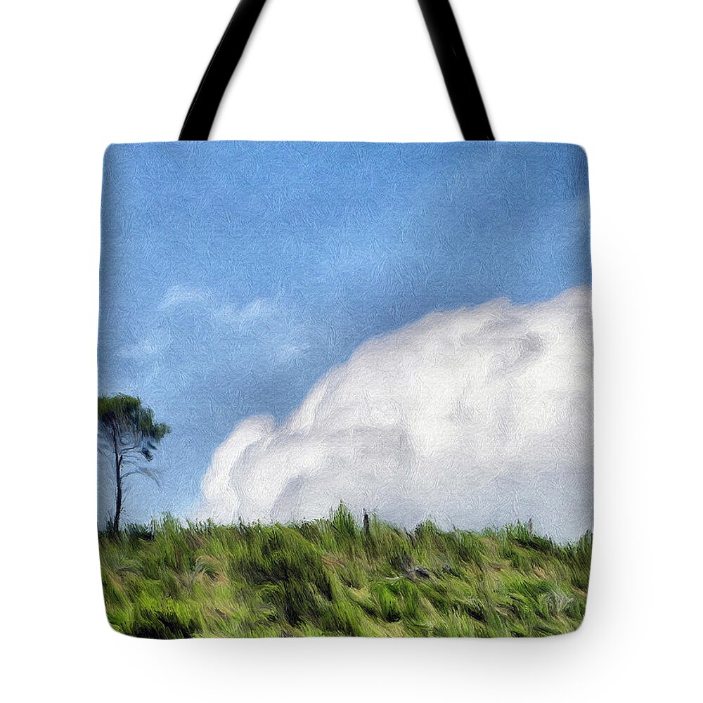 French Tote Bag featuring the painting Last One Standing by Jeffrey Kolker