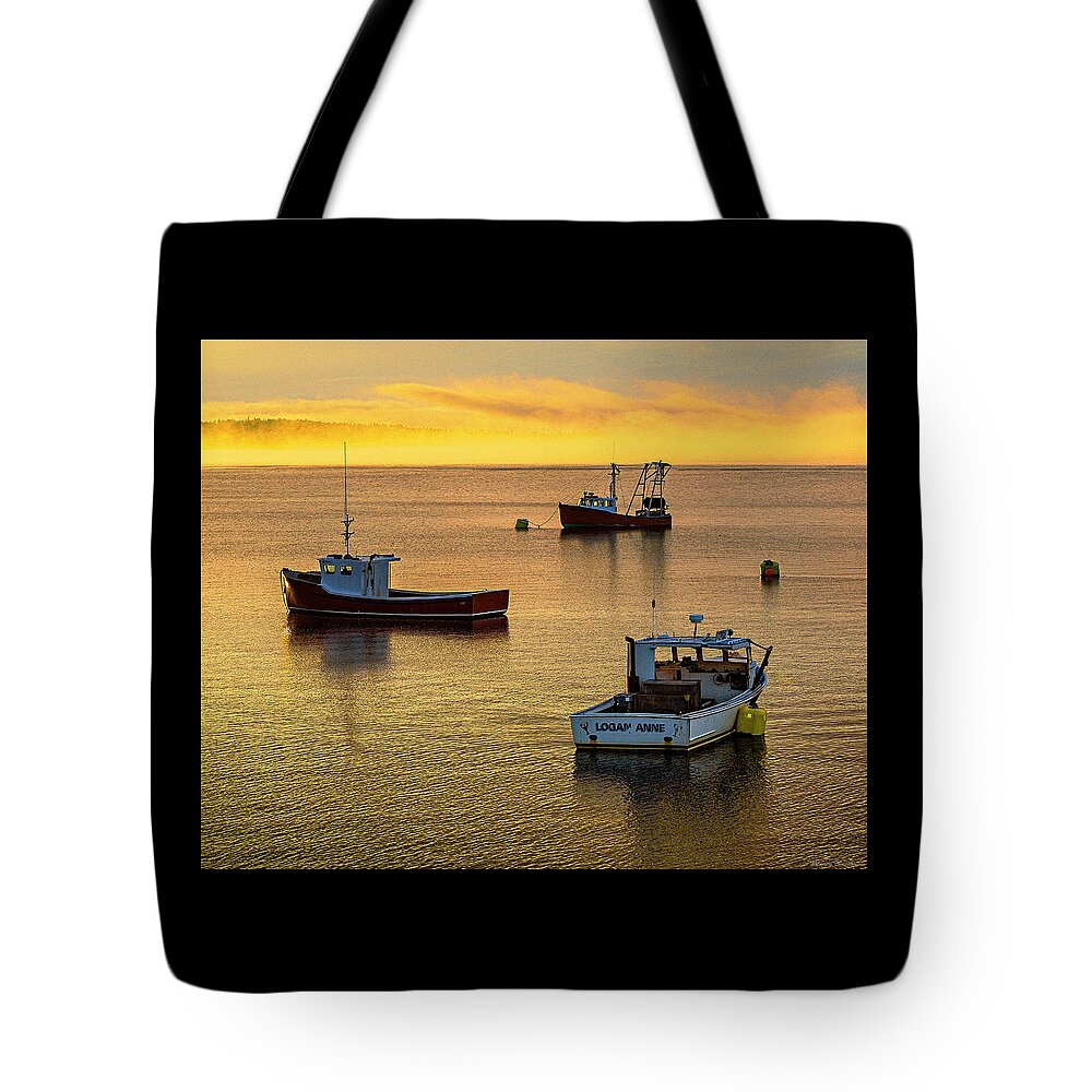 Late Afternoon Mooring Down East Tote Bag featuring the photograph Late Afternoon Mooring Down East by Marty Saccone