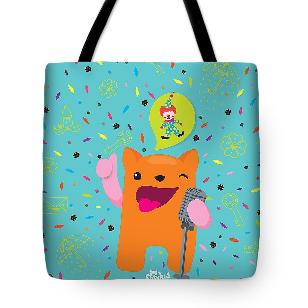Children Tote Bag featuring the digital art Laugh and Attract Good Luck by Seedys World