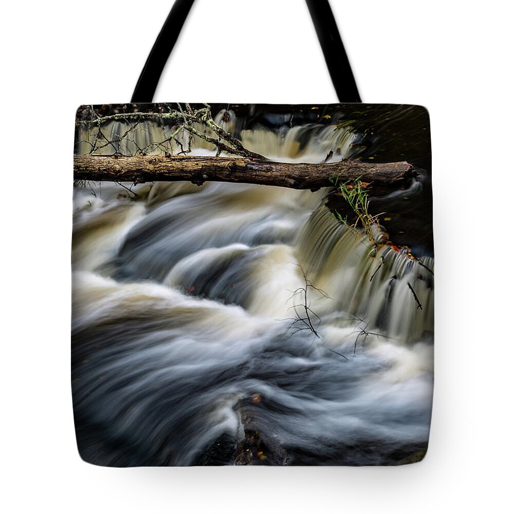 Water Tote Bag featuring the photograph Laughing Whitefish Falls State Park - 2 by Joe Holley