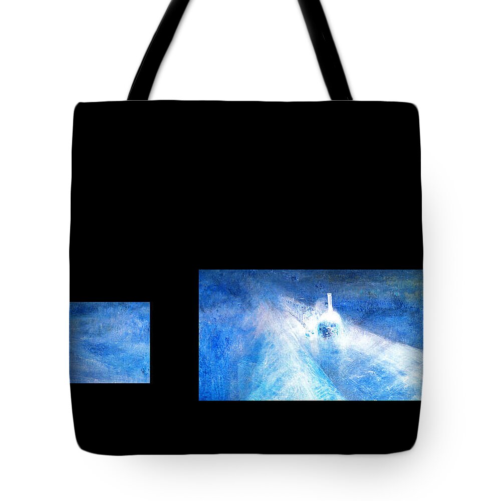 Abstract In The Living Room Tote Bag featuring the digital art Layered 8 Turner by David Bridburg