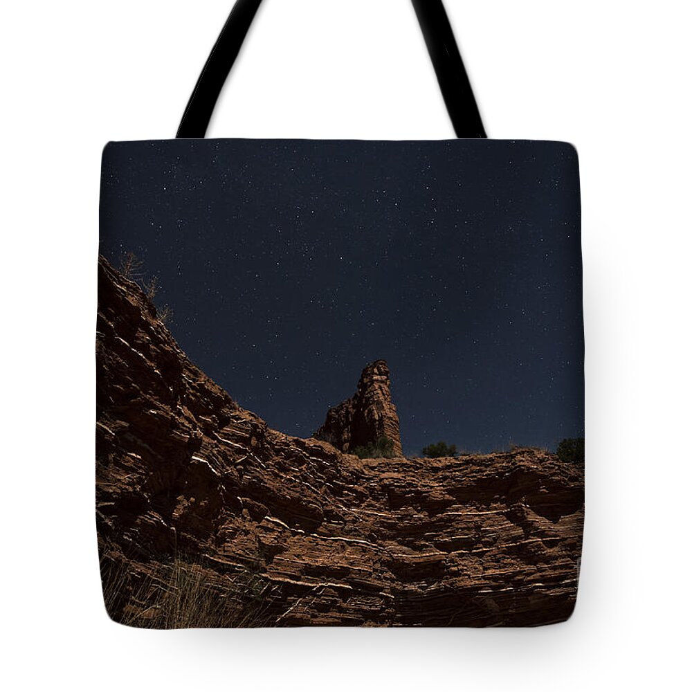 Night Tote Bag featuring the photograph Layers of Time by Melany Sarafis