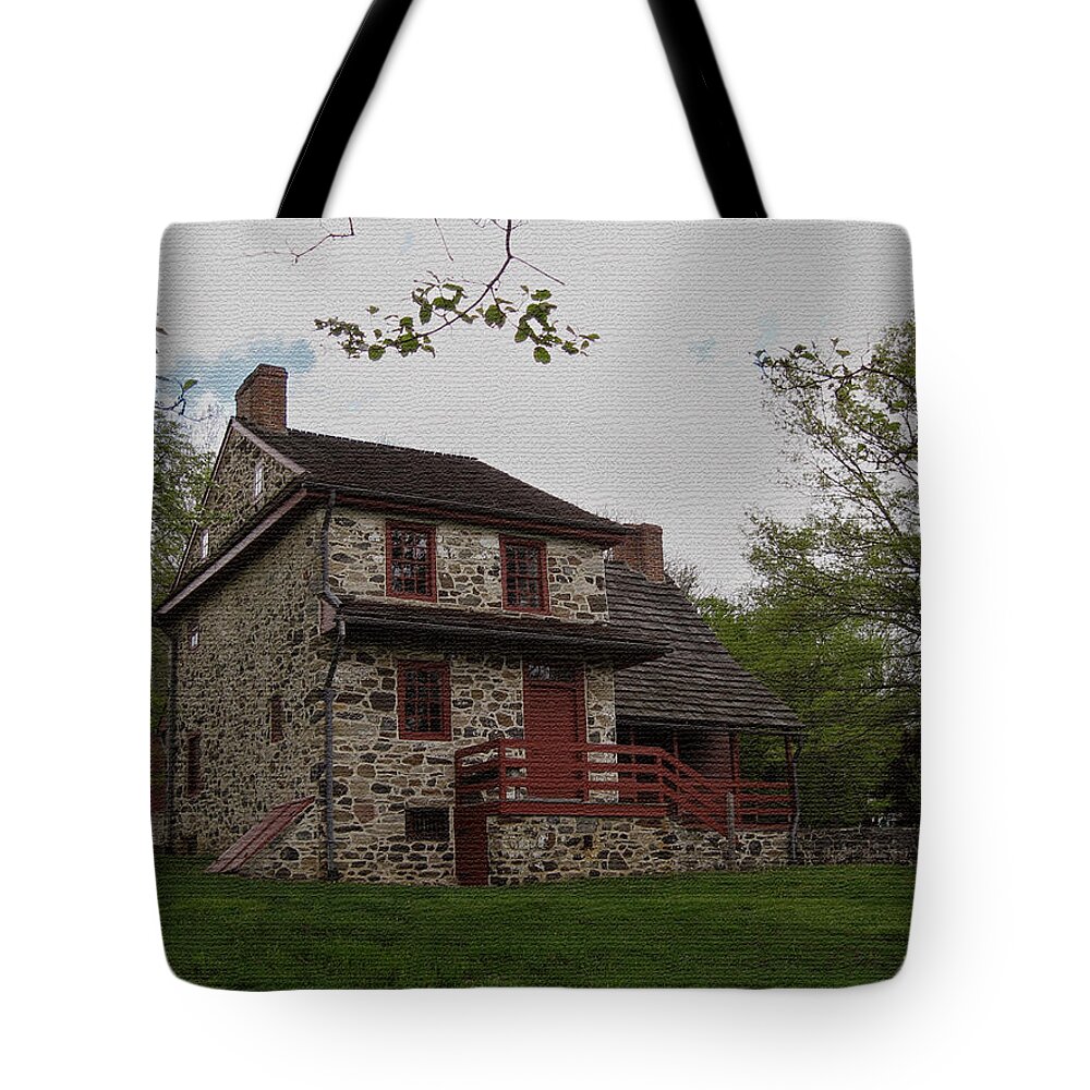 Historic Tote Bag featuring the photograph Layfayette's Headquarters at Brandywine by Gordon Beck