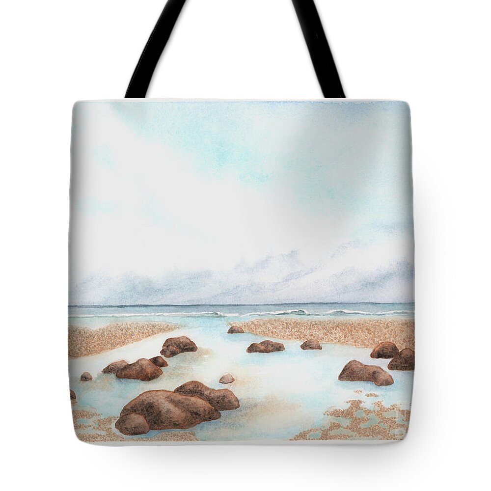 Beach Tote Bag featuring the painting Lazy Day by Hilda Wagner