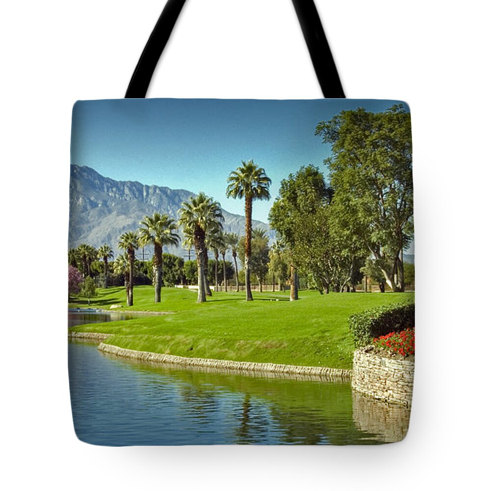 Jw Marriott Desert Springs Tote Bag featuring the photograph Lazy Day in Paradise by David Zanzinger