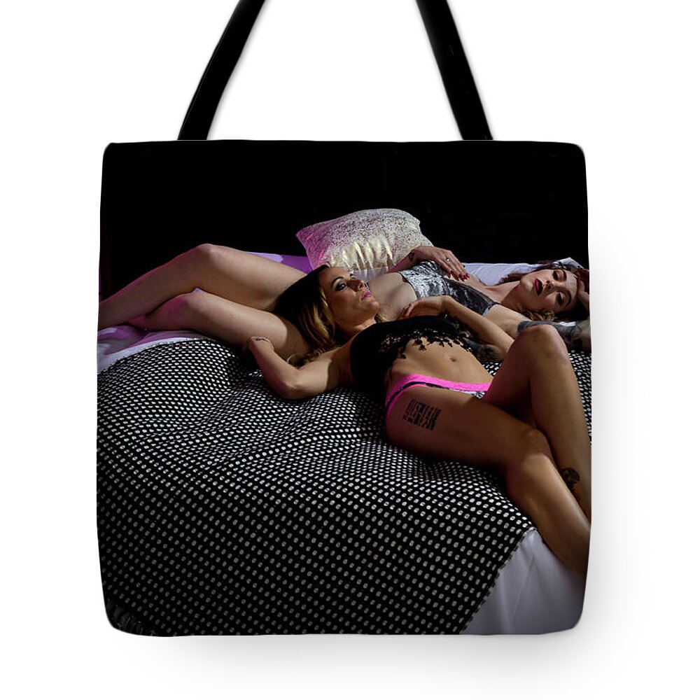 Lazy Day Tote Bag featuring the photograph Lazy Day by La Bella Vita Boudoir