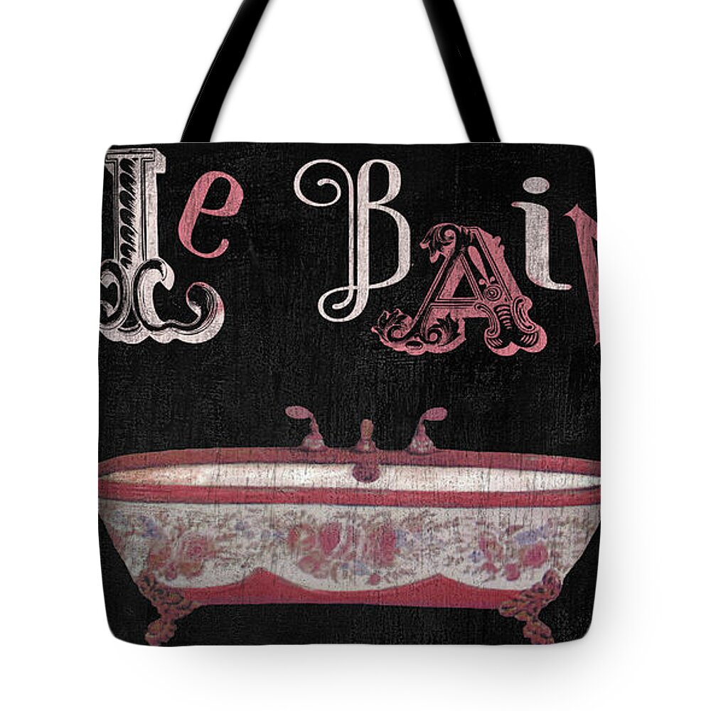 Le Bain Tote Bag featuring the painting Le Bain Paris Sign by Mindy Sommers